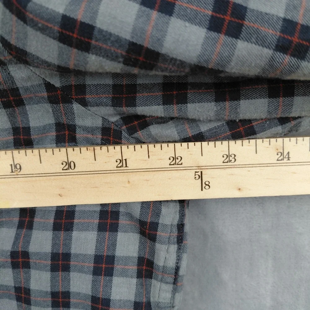 Banana Republic Untucked Fit Mens Large Plaid Long Sleeve‎ Button Up Shirt